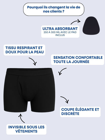 BOXER D’INCONTINENCE ULTRA - ABSORBANT - Shapercut